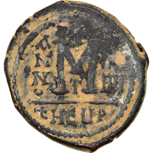 Maurice Tiberius,
Follis,
595-596