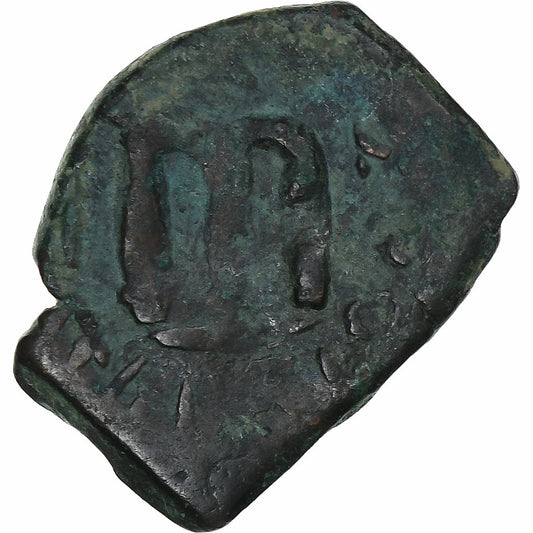 Konstans II, 
  
  Follis, 
  
  641-668 našeho letopočtu